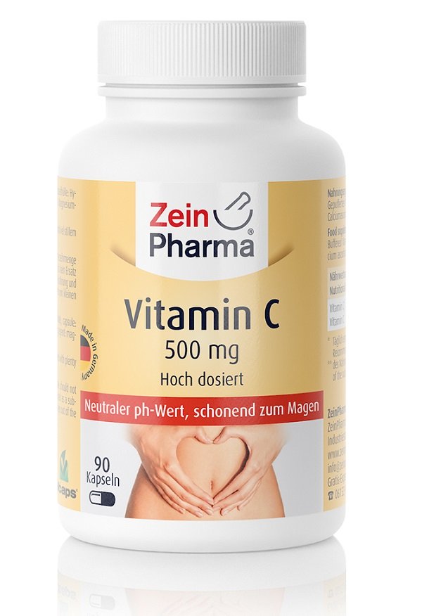 Vitamin C Buffered, 500mg - 90 caps - Zein Pharma