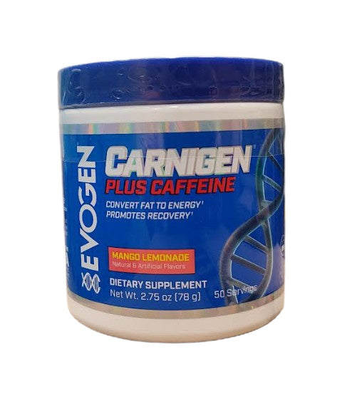 Carnigen Plus Caffeine, Mango Lemonade - 78g - Evogen