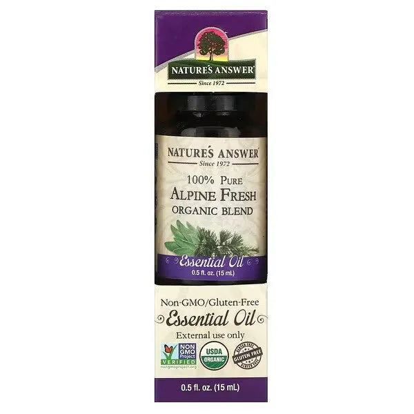 100% Pure Alpine Fresh Blend Essential Oil - 15 ml - Nature’s Answer - Papildai