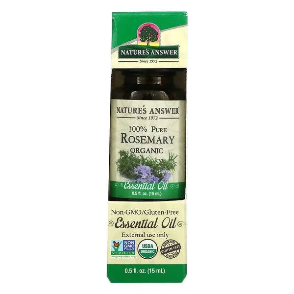 100% Pure Rosemary Essential Oil - 15 ml - Nature’s Answer - Papildai