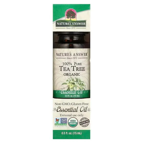 100% Pure Tea Tree Essential Oil - 15 ml - Nature’s Answer - Papildai