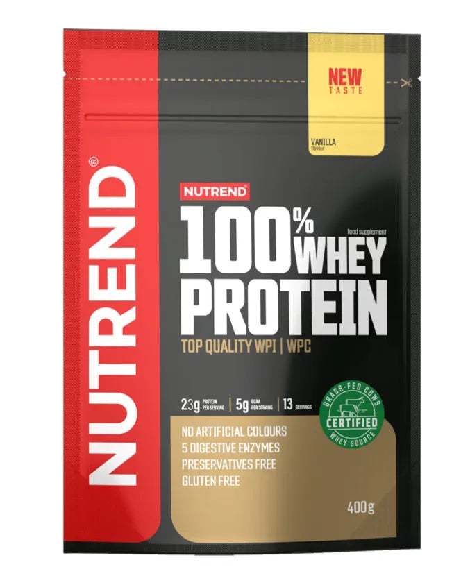 100% Whey Protein Raspberry - 2250g - Nutrend - Sporto papildai