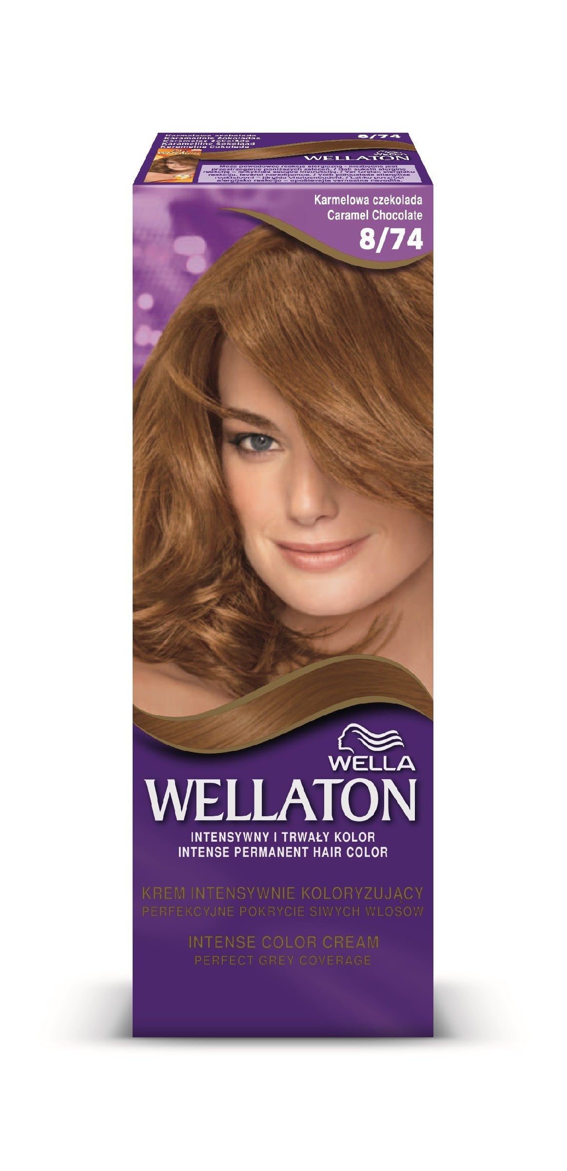 Wella Wellaton Intensively Coloring Cream No. 8/74 Caramel Chocolate 1pc. | Vaistine1.lt