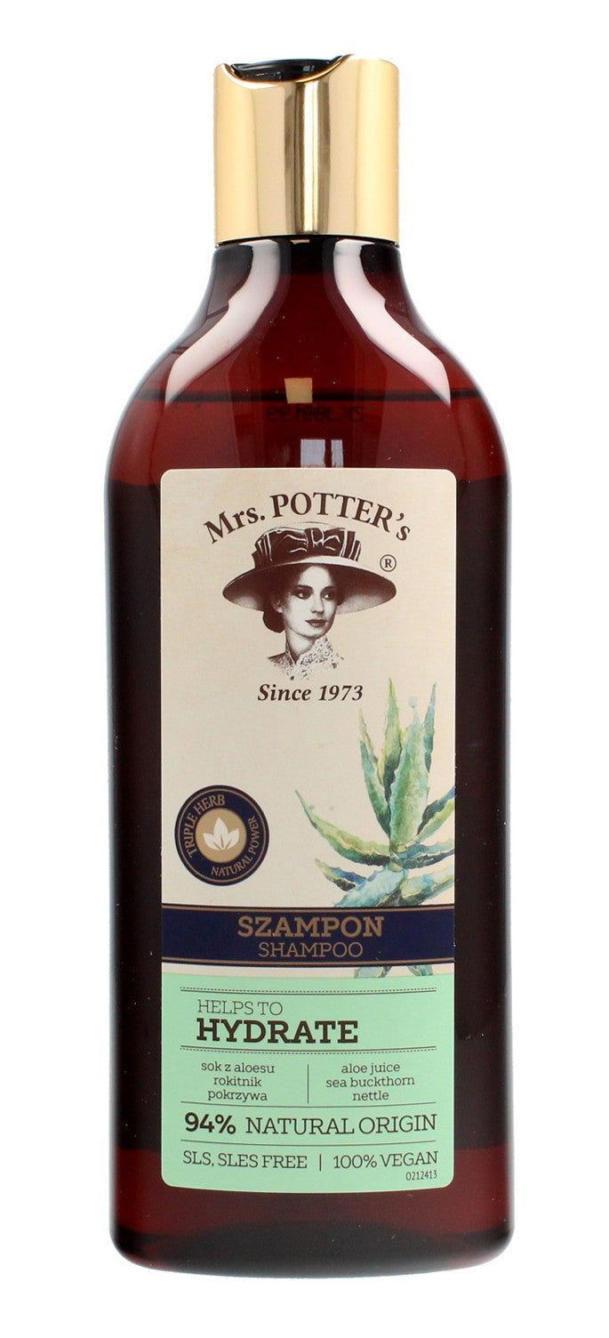 Mrs Potters Triple Herb Shampoo for dry hair Hydrate 390ml | Vaistine1.lt