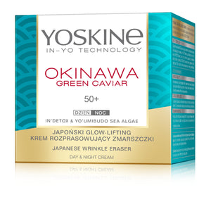 Yoskine Okinawa Green Caviar 50+ Wrinkle smoothing cream for day and night 50ml | Vaistine1.lt