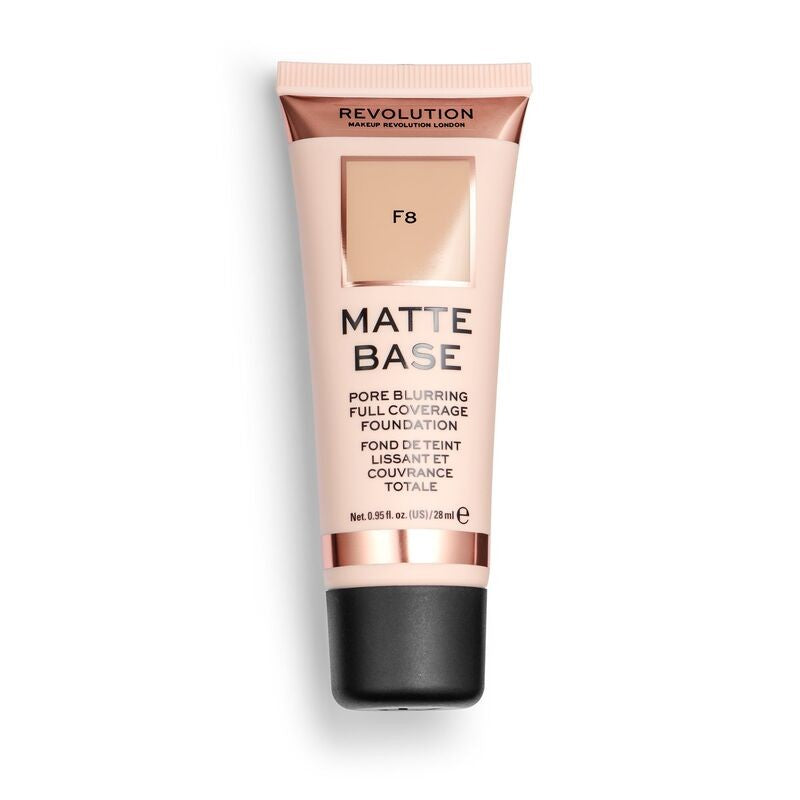 Makeup Revolution Mattifying Foundation Matte Base Foundation F8 28 ml | Vaistine1.lt