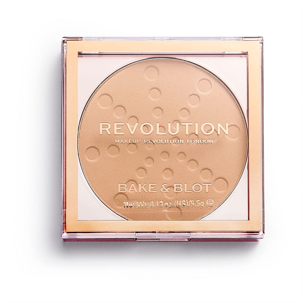 Makeup Revolution Bake & Blot Pressed Powder Beige 5.5g | Vaistine1.lt