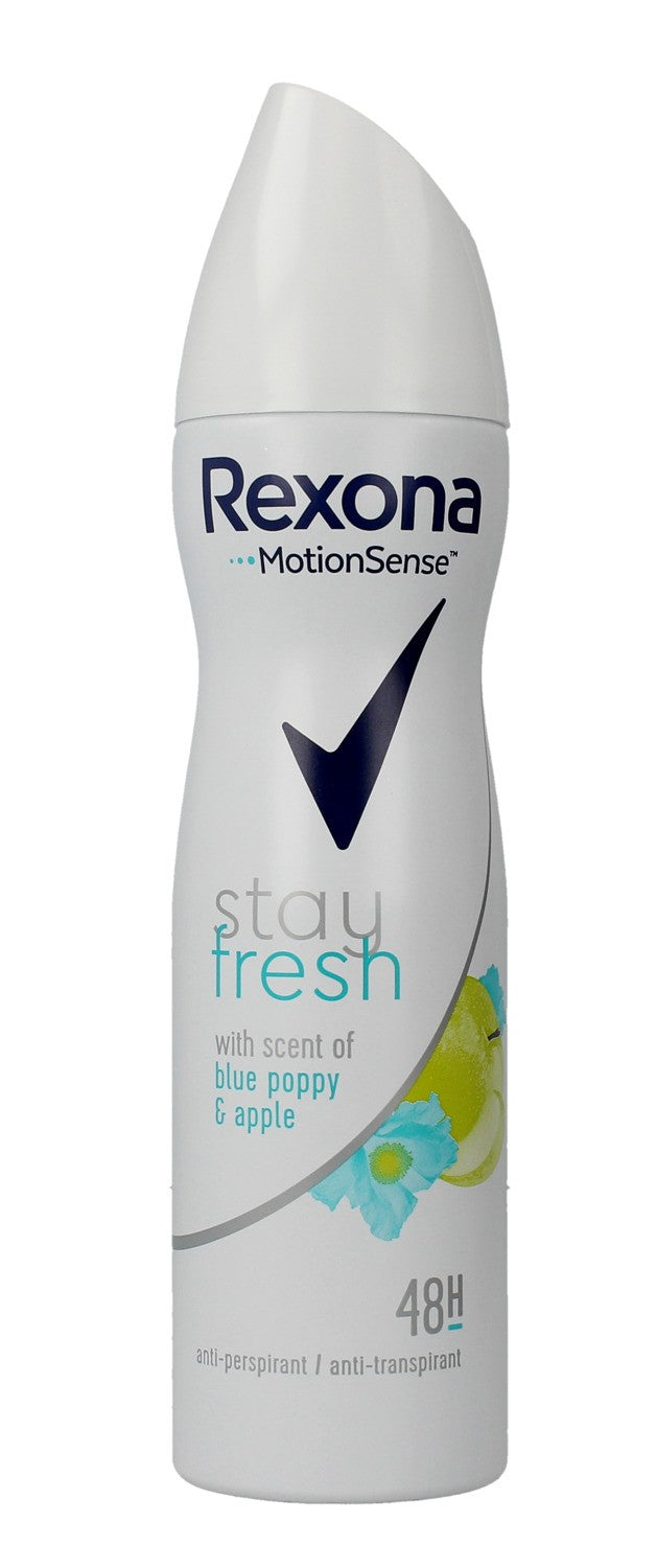 Rexona Stay Fresh moterų dezodorantas purškiklis Mėlynoji aguona | Vaistine1.lt