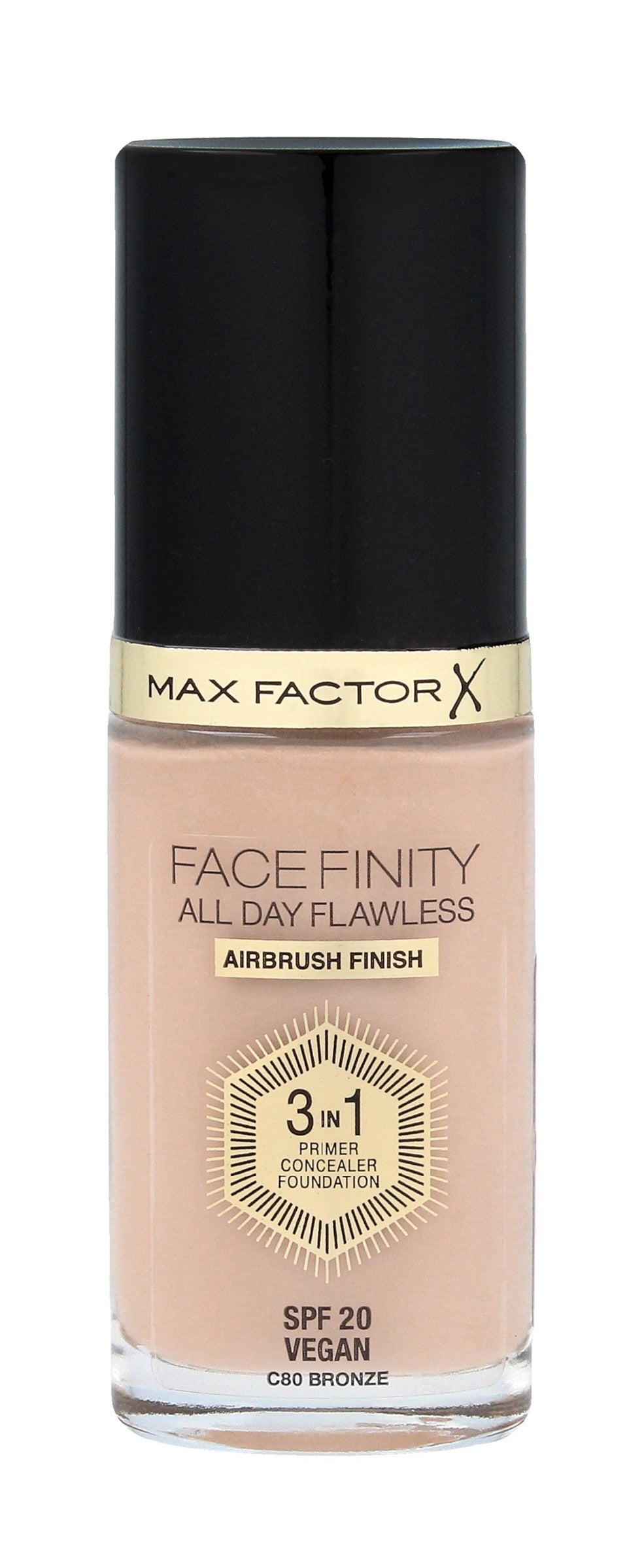 MAX FACTOR FACEFINITY 3-in-1 Foundation No. 80 Bronze  30ml | Vaistine1.lt | WestPharmacy.eu