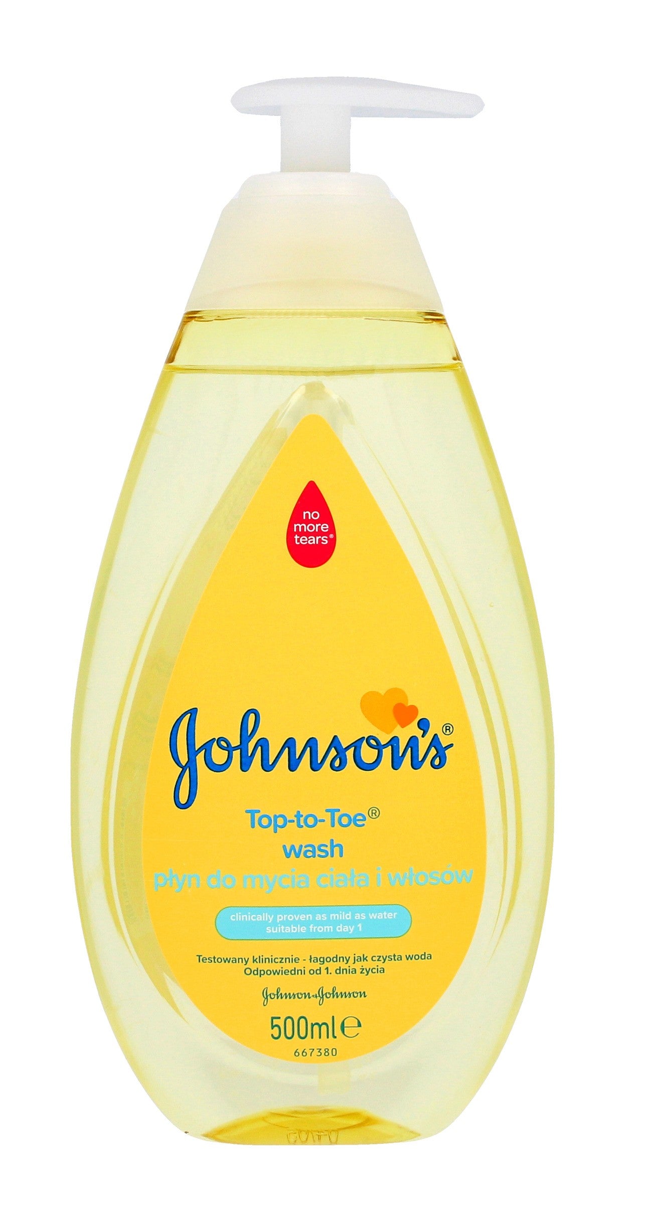 Johnson's Baby Top-To-Toe Body and Hair Wash for Children 500ml | Vaistine1.lt | WestPharmacy.eu