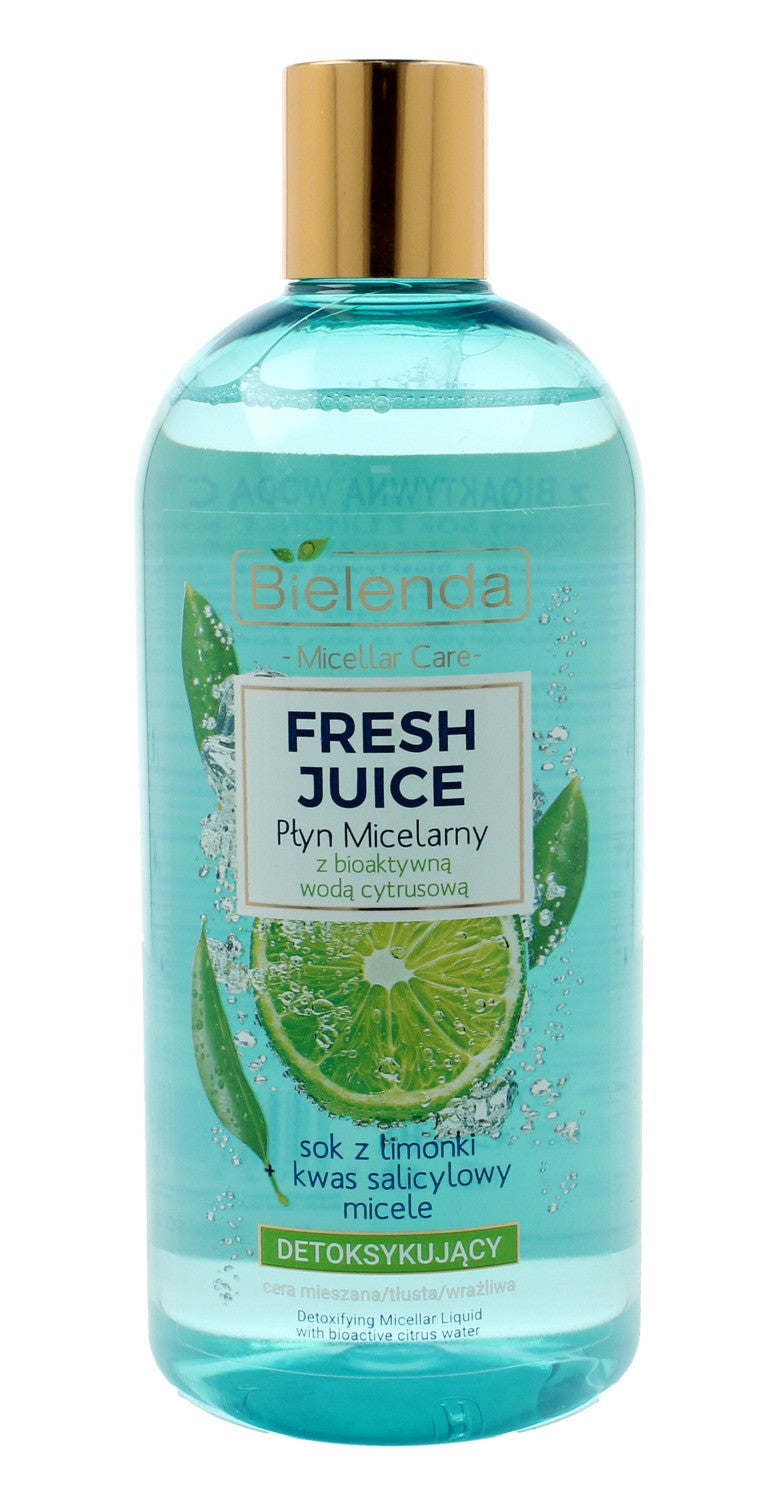 Bielenda Fresh Juice Detoxifying Micellar Water with Citrus Water Lime 500ml | Vaistine1.lt