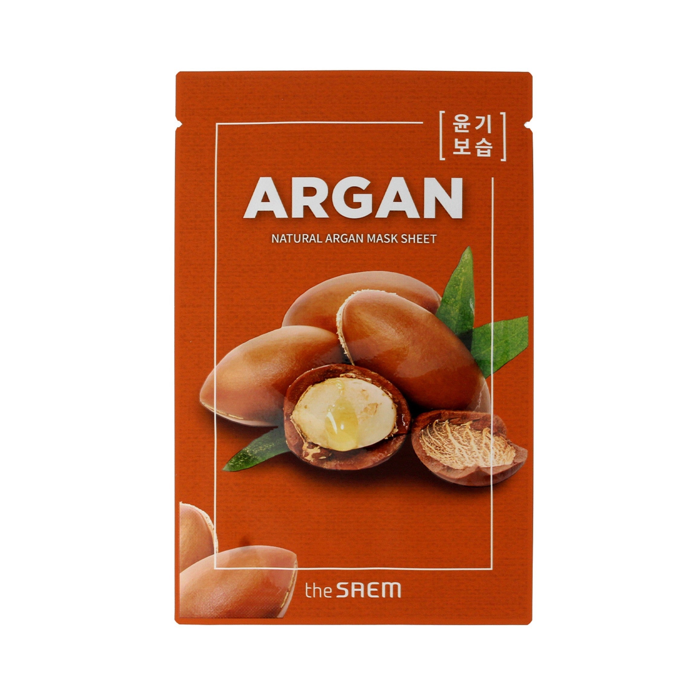 SAEM natūralus kaukės lapas Argan audinio kaukė 21ml | Vaistine1.lt