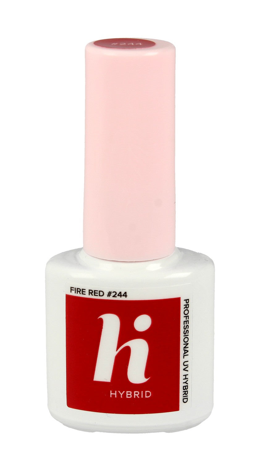 Hi Hybrid Hybrid Lacquer #244 Fire Red 5ml | Vaistine1.lt