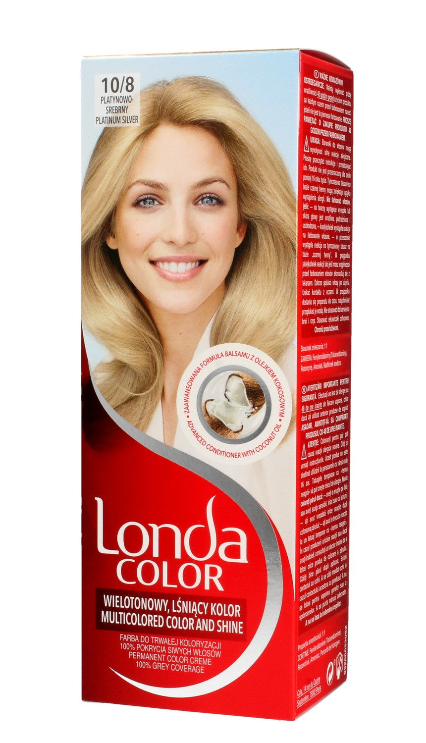 Londacolor Cream Hair Dye No. 10/8 Platinum-Silver 1op. | Vaistine1.lt