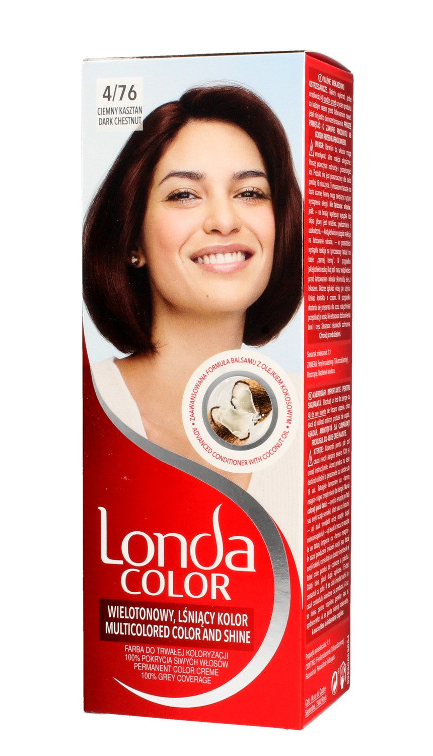 Londacolor Cream Hair Dye No. 4/76 Dark Chestnut 1op. | Vaistine1.lt