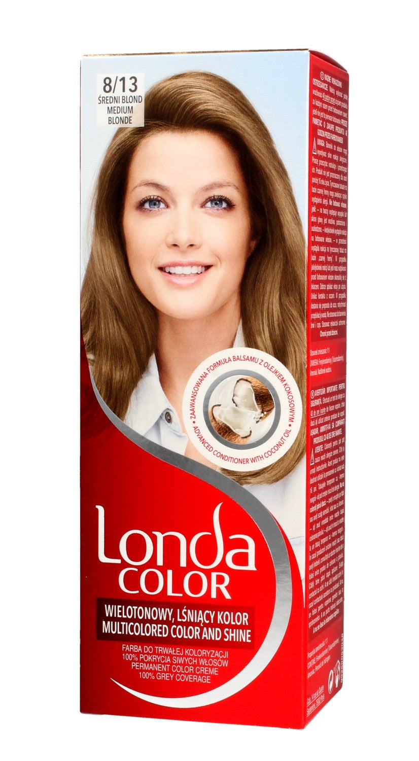 Londacolor Cream Hair Dye No. 8/13 Medium Blonde 1pc. | Vaistine1.lt