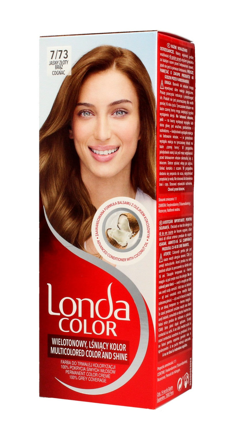 Londacolor Cream Hair Dye No. 7/73 Light Golden Brown 1pc. | Vaistine1.lt