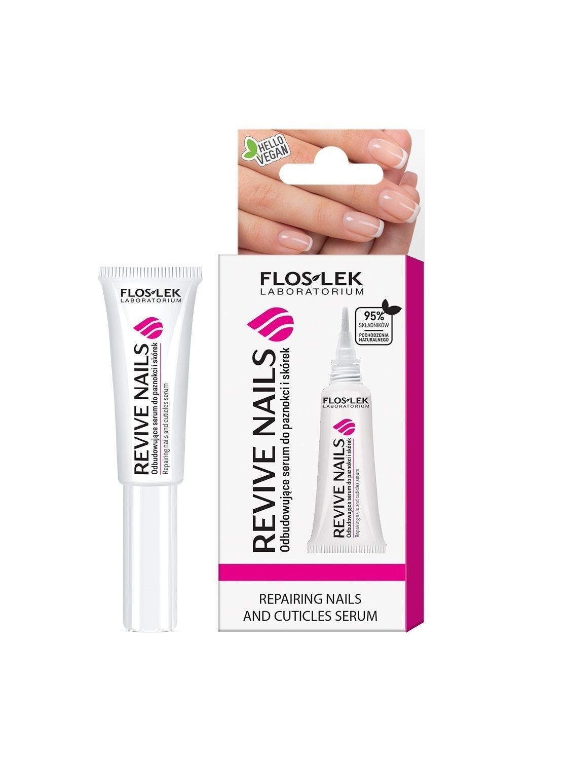 Floslek Revive Nails Serum rebuilding for nails and cuticles 8ml | Vaistine1.lt