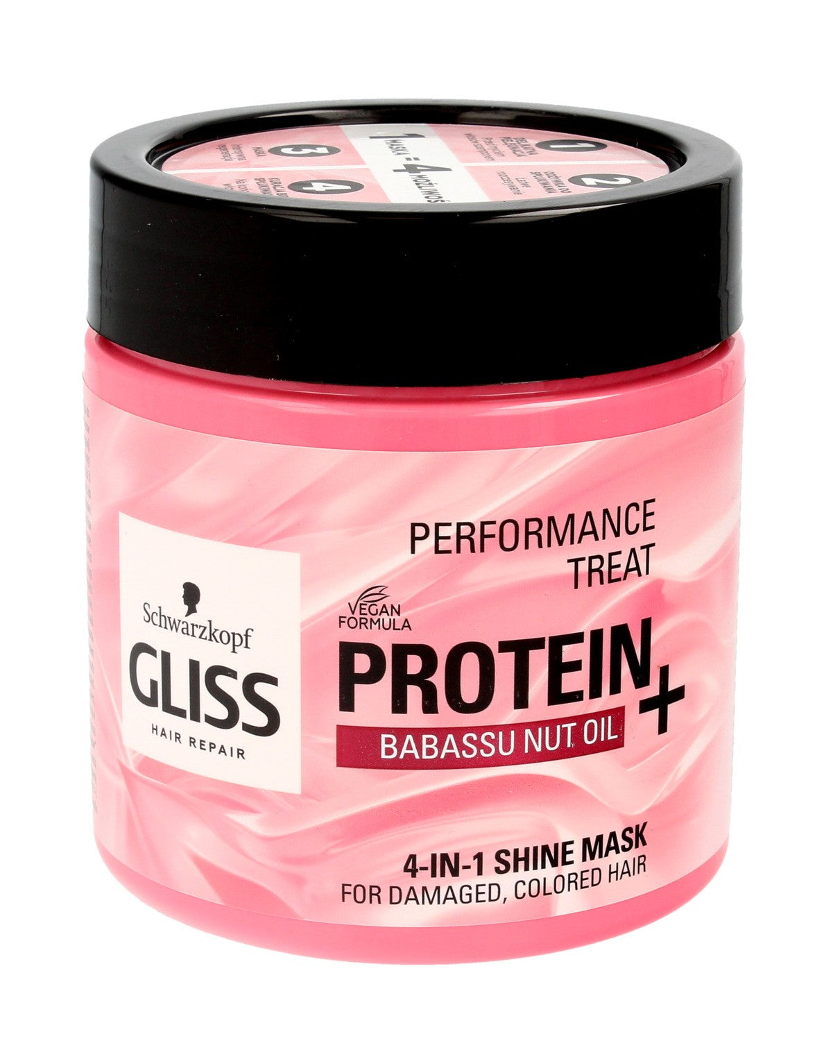 Gliss Hair Repair Protein+ 4in1 Hair Mask with Babassu Nut Oil 400ml | Vaistine1.lt