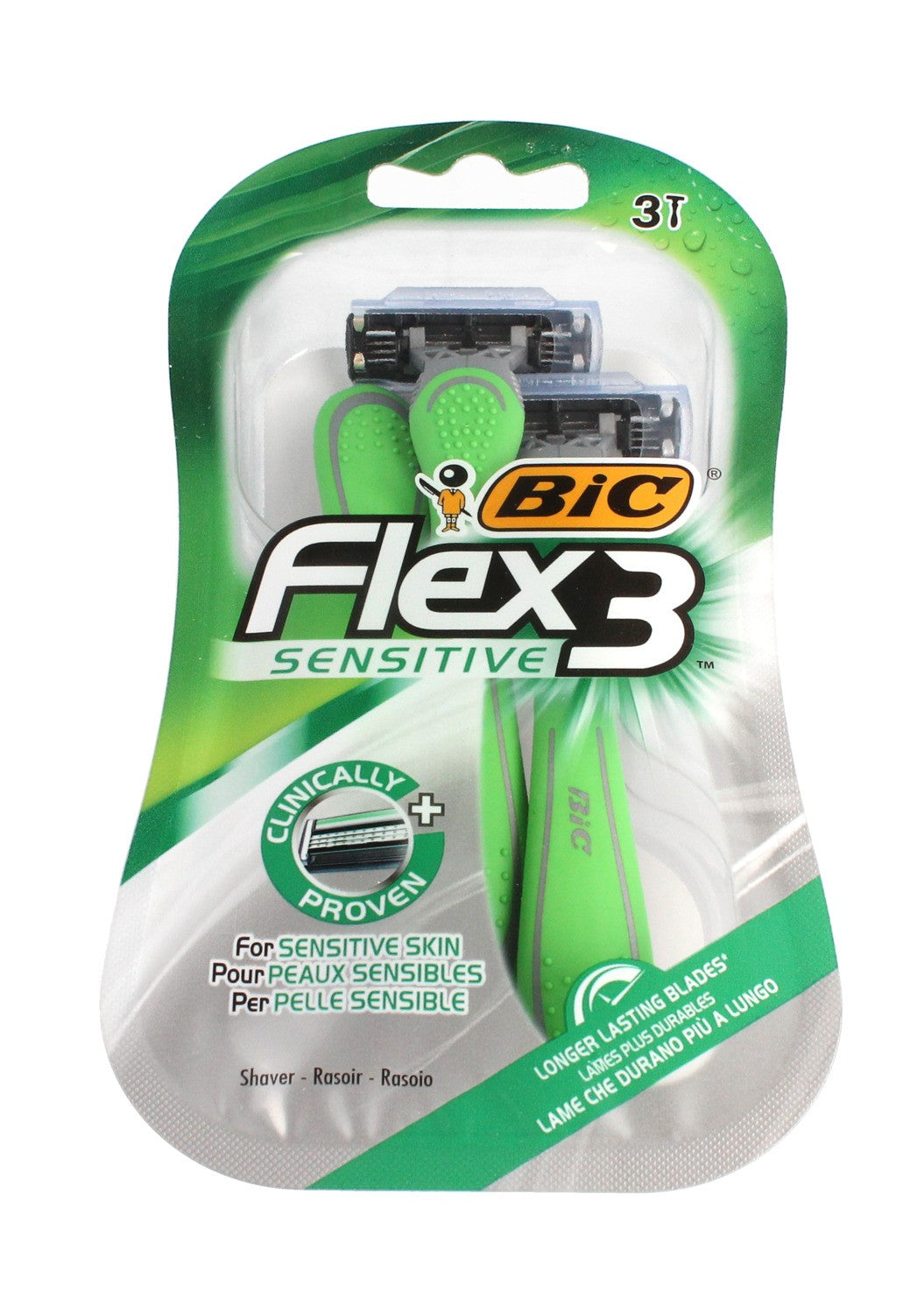 Bic Flex 3 Sensitive Razor 1 pack - 3 pieces | Vaistine1.lt