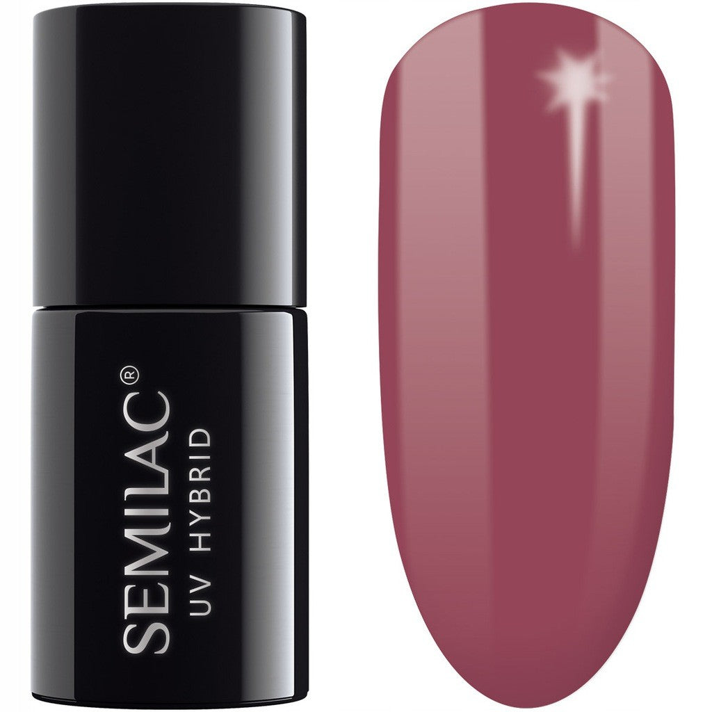 SEMILAC Hybrid Nail Polish 005 Berry Nude - 7 ml | Vaistine1.lt