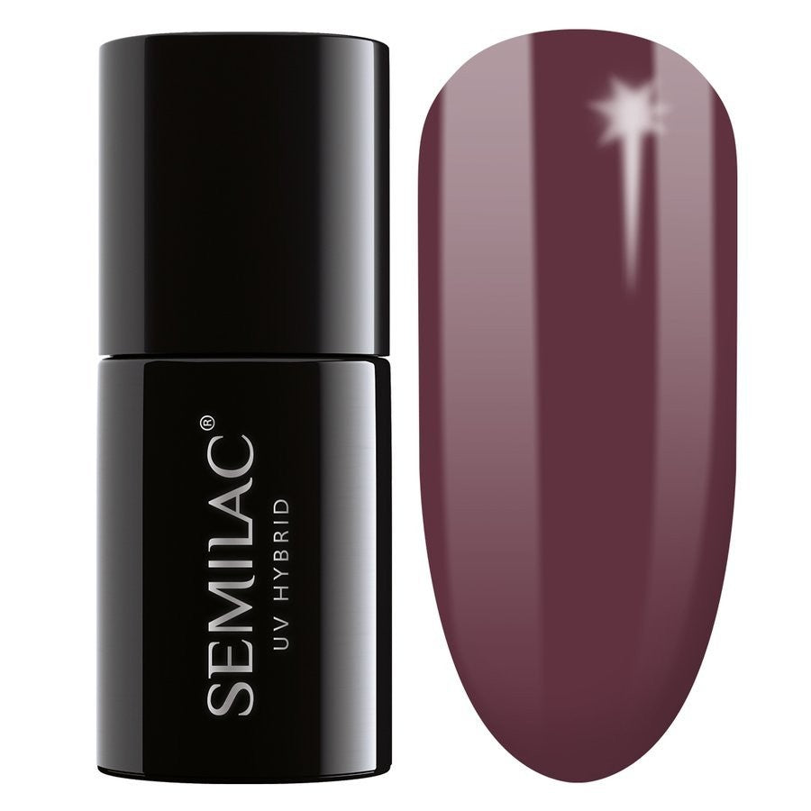 SEMILAC Hybrid Nail Polish 030 Dark Chocolate - 7 ml | Vaistine1.lt