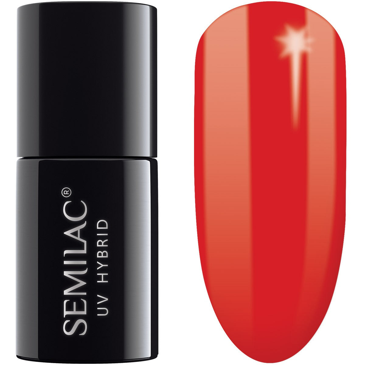 SEMILAC Hybrid Lacquer 062 Poppy Red - 7 ml | Vaistine1.lt