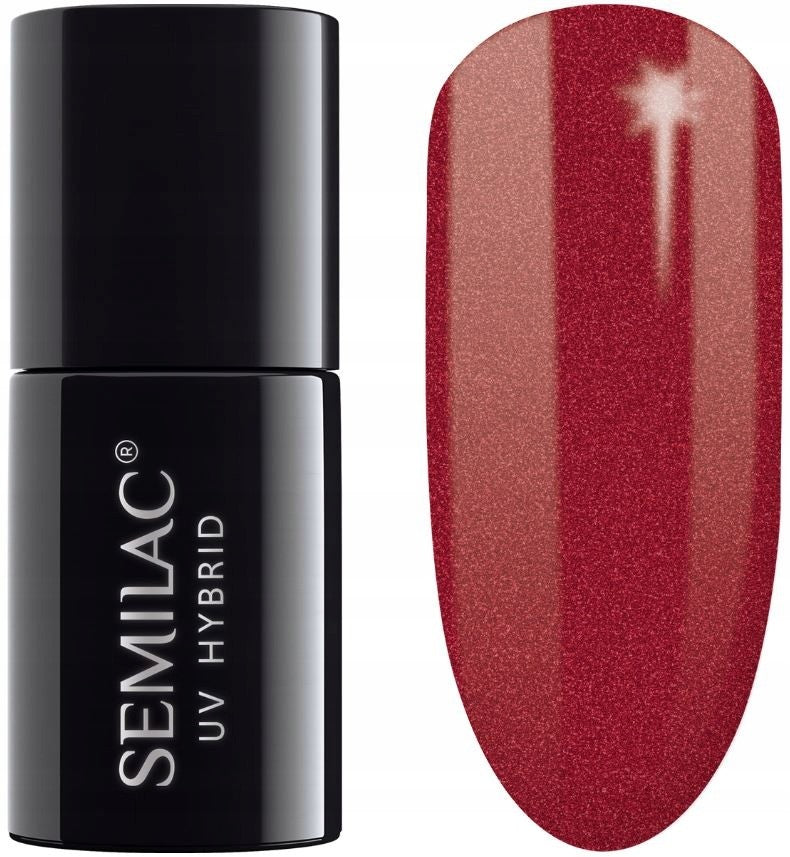 SEMILAC Hybrid Nail Polish 070 Pearl Red - 7 ml | Vaistine1.lt