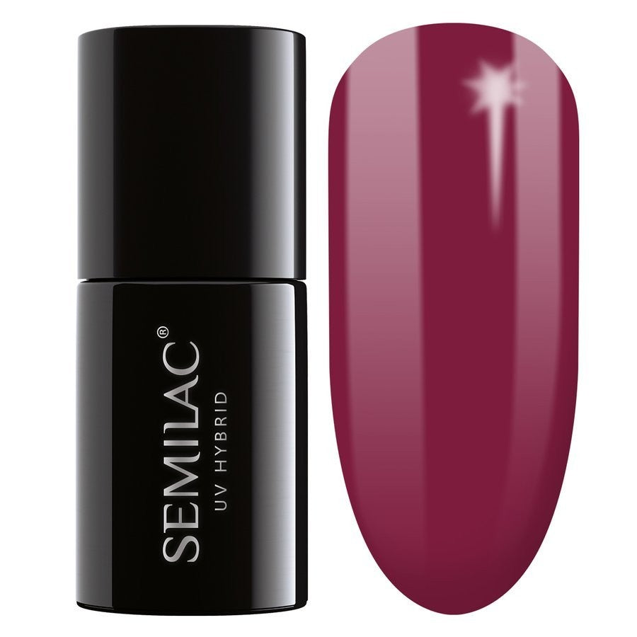 SEMILAC Hybrid Nail Polish 098 Elegant Cherry - 7 ml | Vaistine1.lt