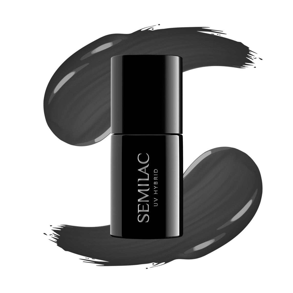 SEMILAC Hybrid Lacquer 108 Metallic Black - 7 ml | Vaistine1.lt