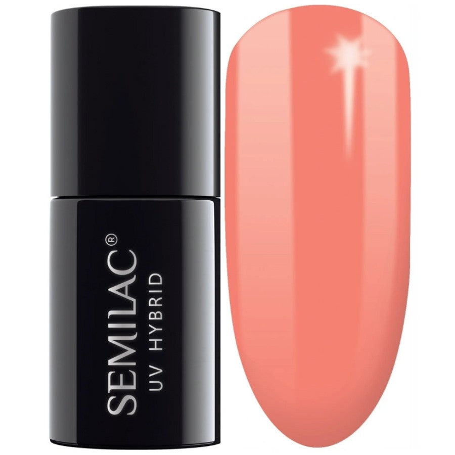 SEMILAC Hybrid Nail Polish 132 Orange Lollipop - 7 ml | Vaistine1.lt