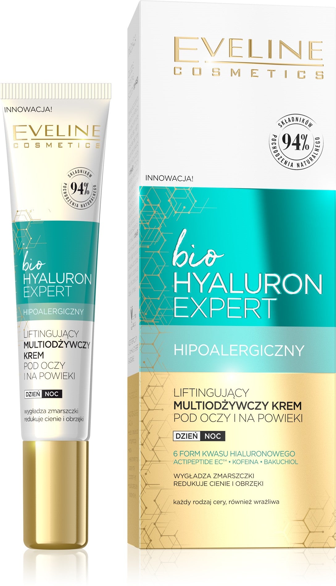 EVELINE BIO HYALURON EXPERT Eye cream lifting/moisturizing | Vaistine1.lt