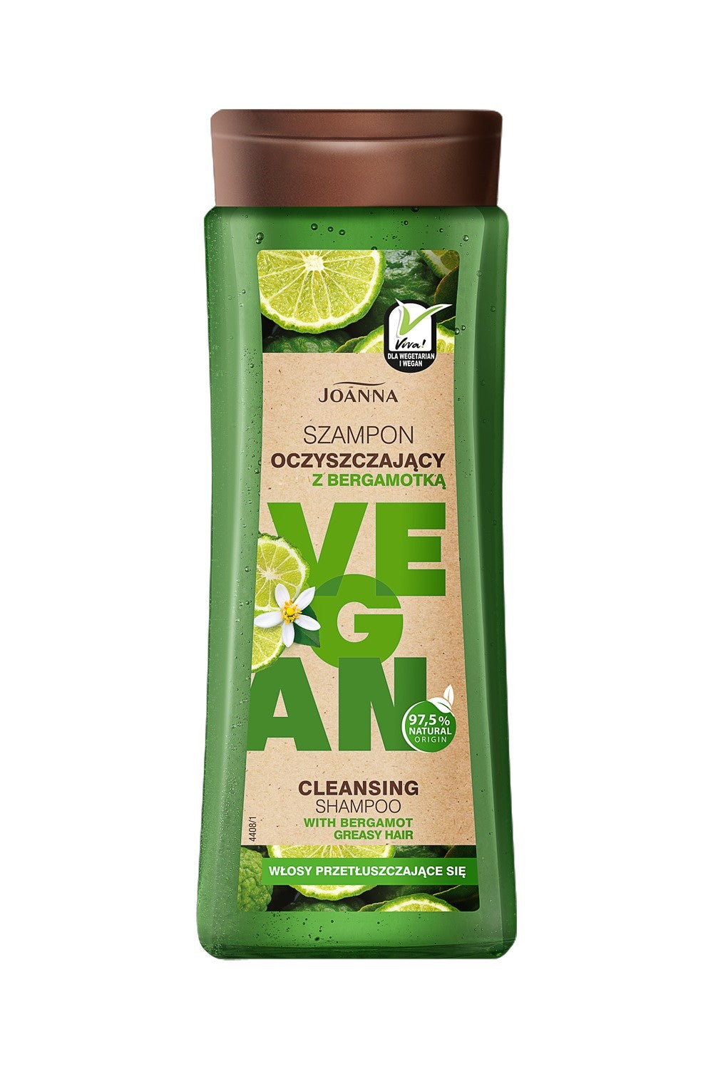 JOANNA VEGAN Bergamotka Cleansing Shampoo 300ml | Vaistine1.lt