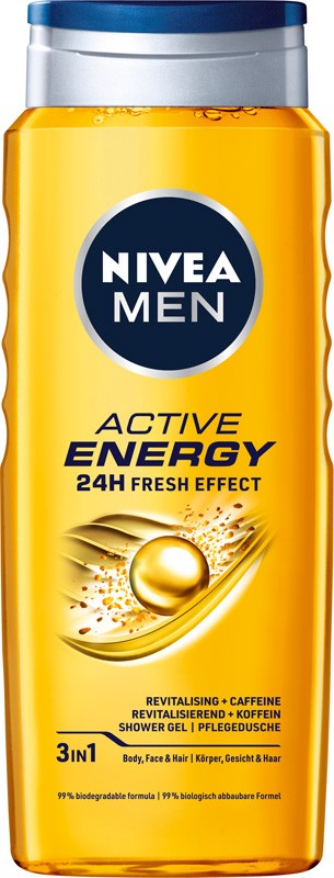 NIVEA SHOWER Gel p/p 500ml MEN ACTIVE ENERGY | Vaistine1.lt | WestPharmacy.eu