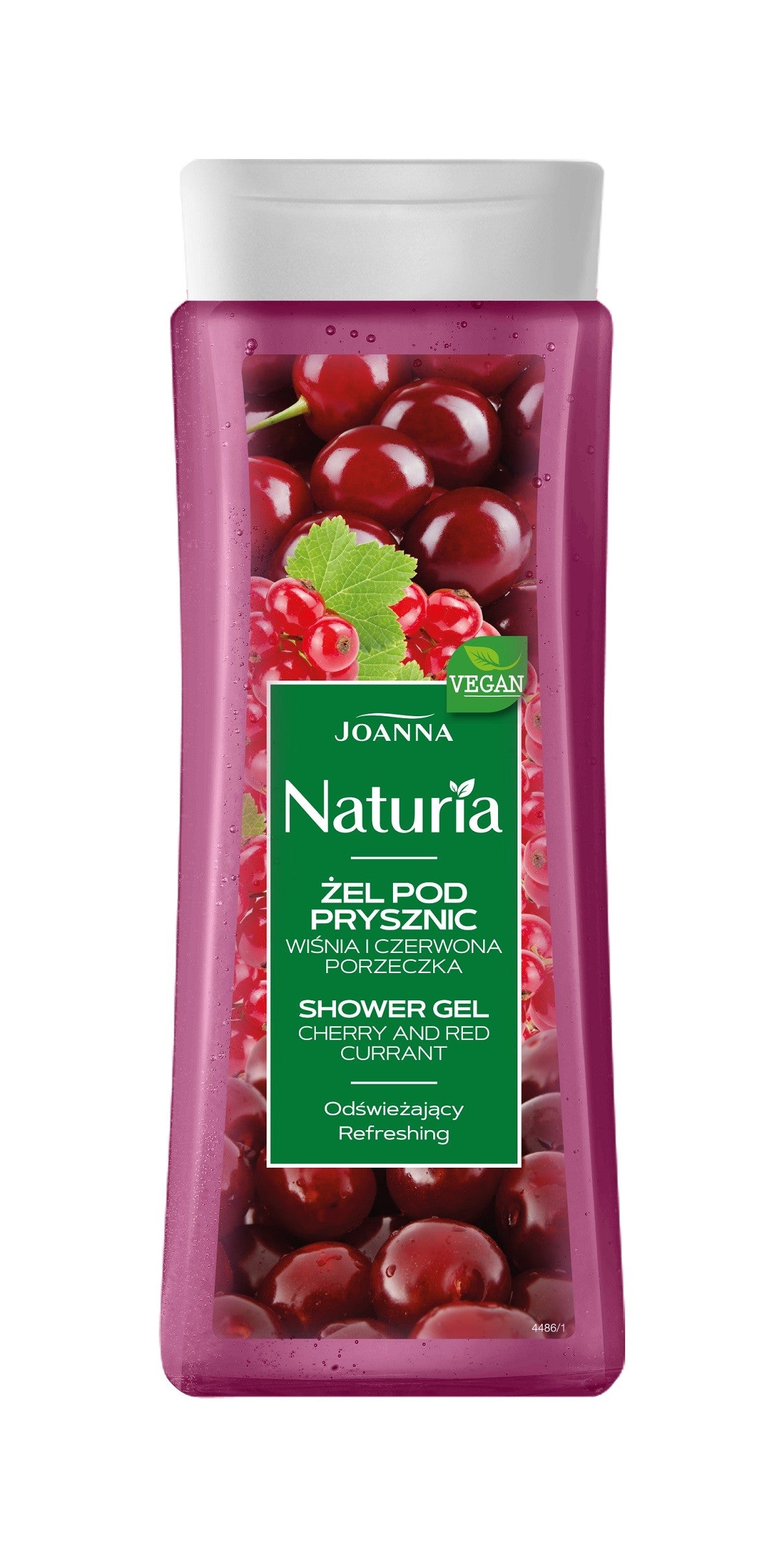 Joanna Naturia Shower Gel Cherry and Red Currant 300ml | Vaistine1.lt