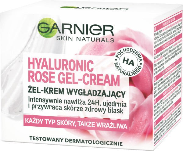 Garnier Skin Naturals Hyaluronic Rose Smoothing Gel-Cream for Day and Night 50ml | Vaistine1.lt