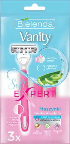 BIEL VANITY SOFT EXPERT LADIES SHAVING MACHINES 3pcs | Vaistine1.lt