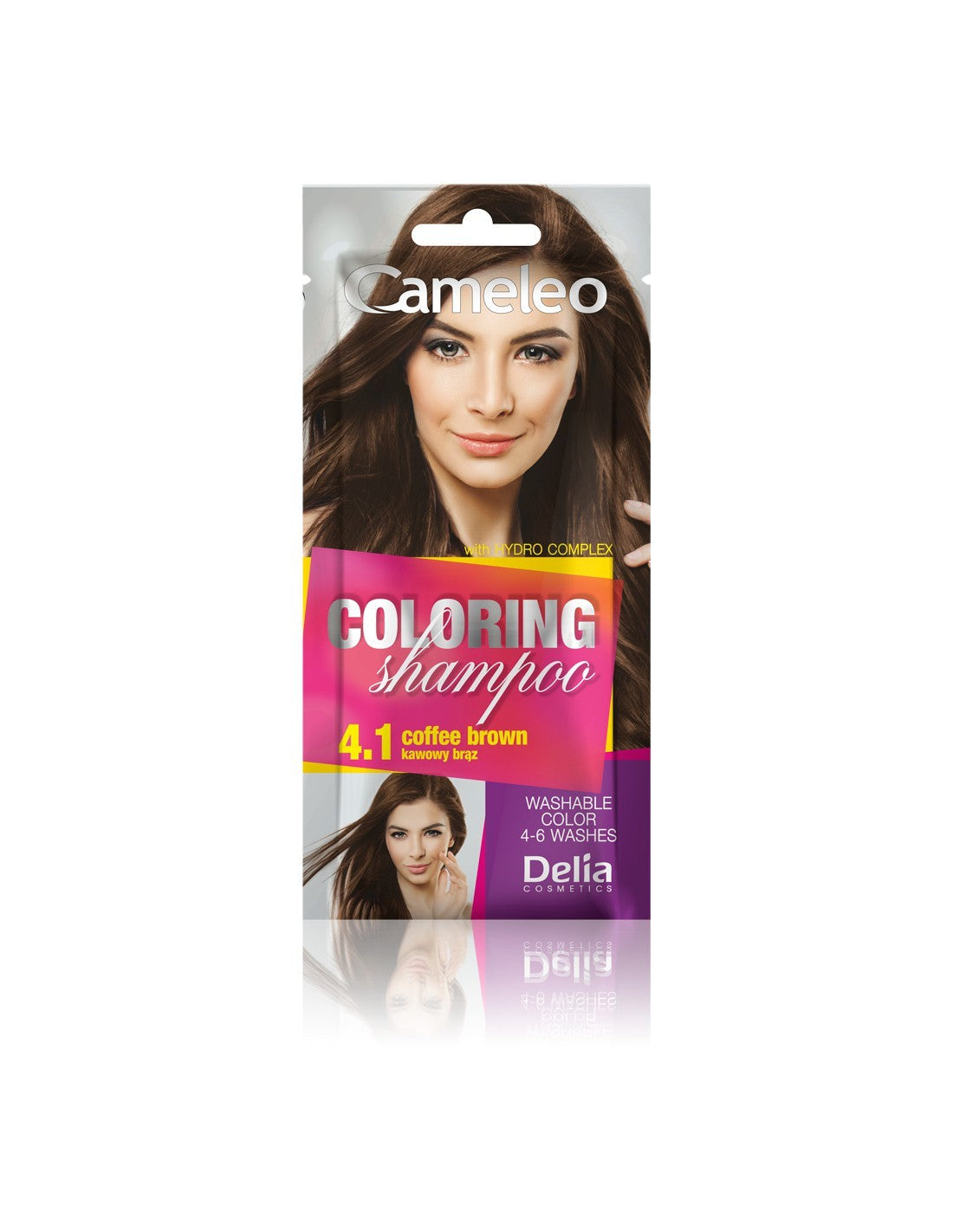 Delia Cosmetics Cameleo Coloring Shampoo No. 4.1 Coffee Brown 1pc | Vaistine1.lt