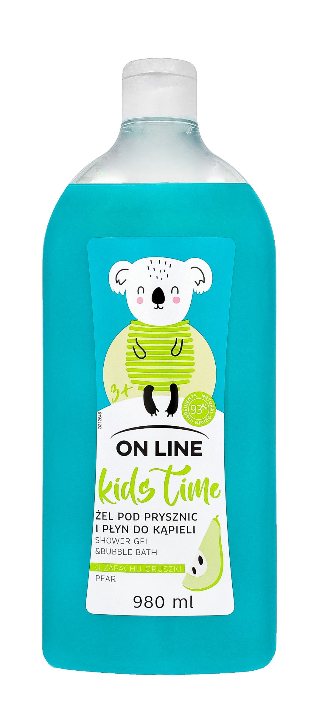 On Line Kids Time 2-in-1 Shower Gel and Bath for Children - Pear Scent 980ml | Vaistine1.lt