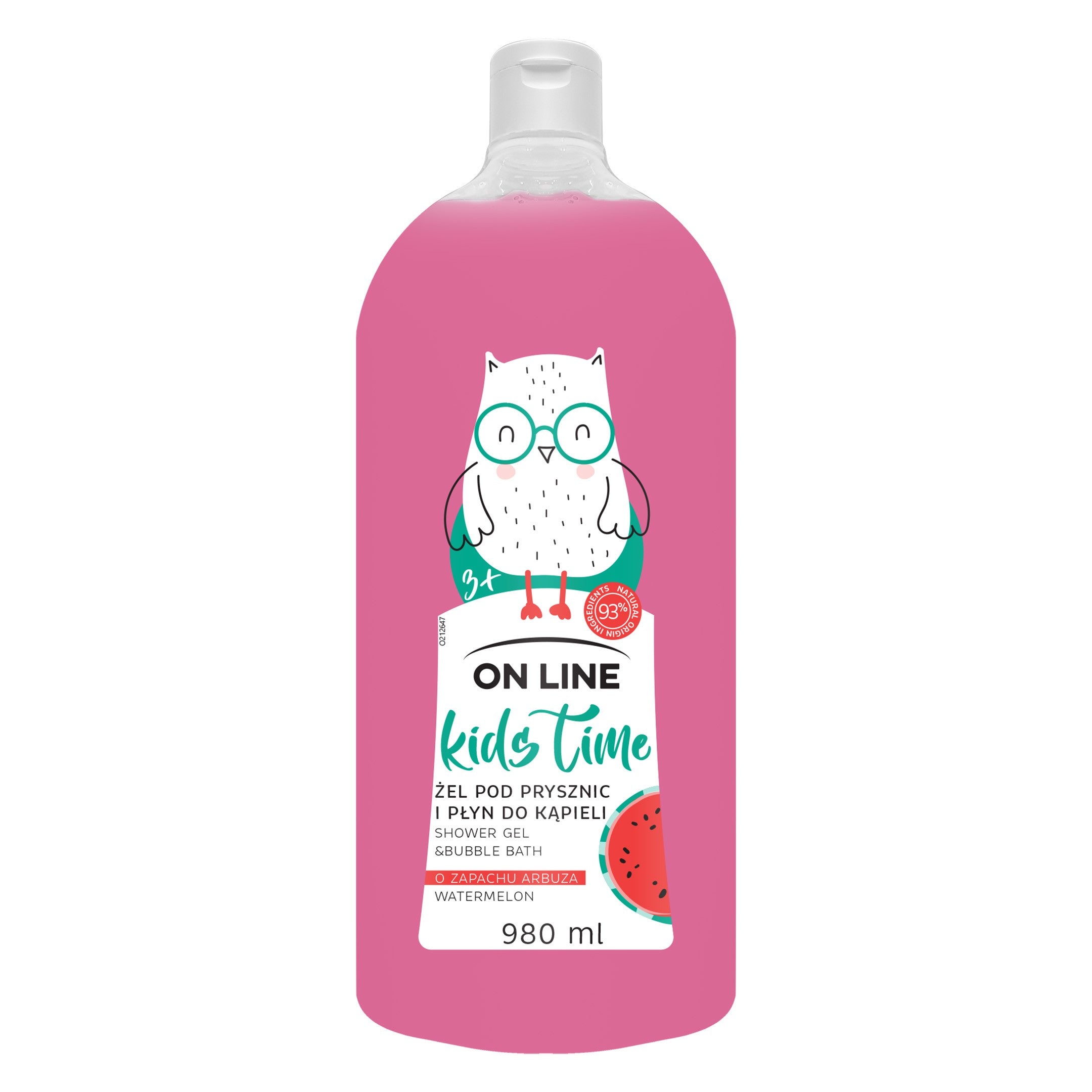 On Line Kids Time 2-in-1 Shower Gel and Bath for Children - Watermelon Scent 980ml | Vaistine1.lt