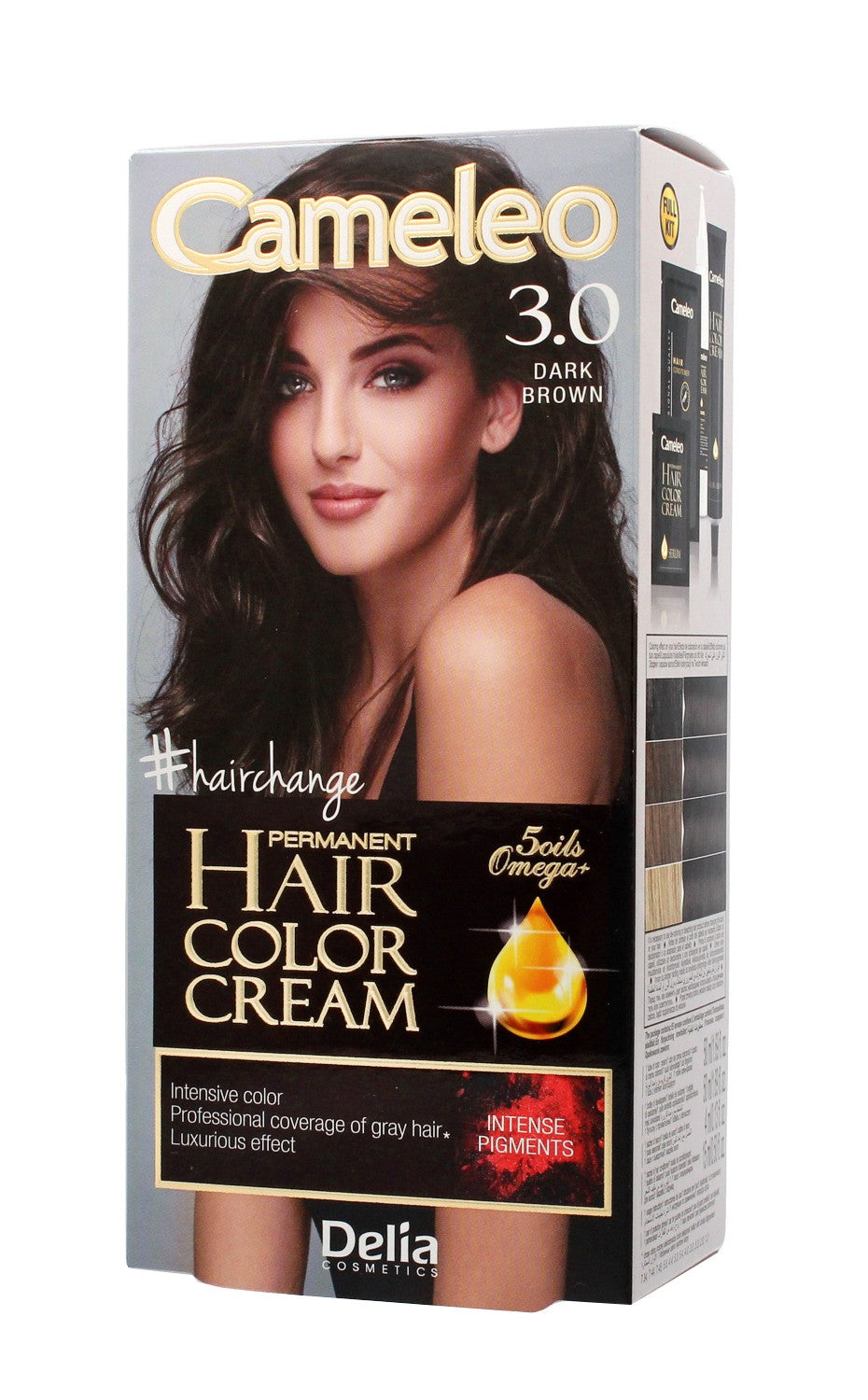 Delia Cosmetics Cameleo Permanent Hair Color Omega+ No. 3.0 Dark Brown | Vaistine1.lt