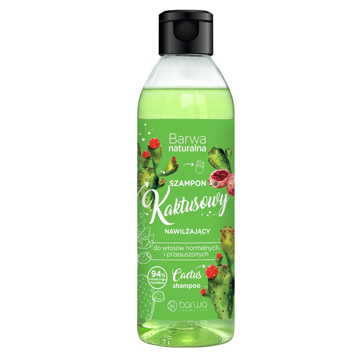 BARWA Natural Cactus Moisturizing Shampoo for normal and dry hair 300ml | Vaistine1.lt