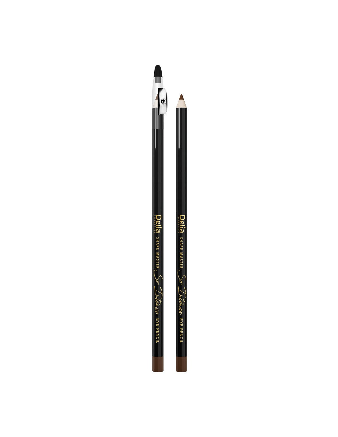 Delia Cosmetics Shape Master Eye Pencil So Intense with sharpener - brown 1pc | Vaistine1.lt