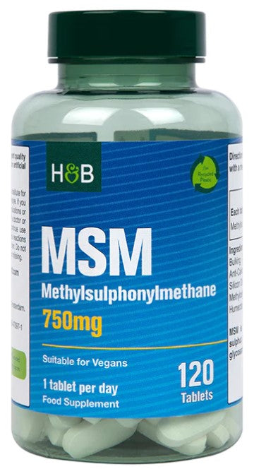 MSM, 750mg - 120 tabs - Holland & Barrett