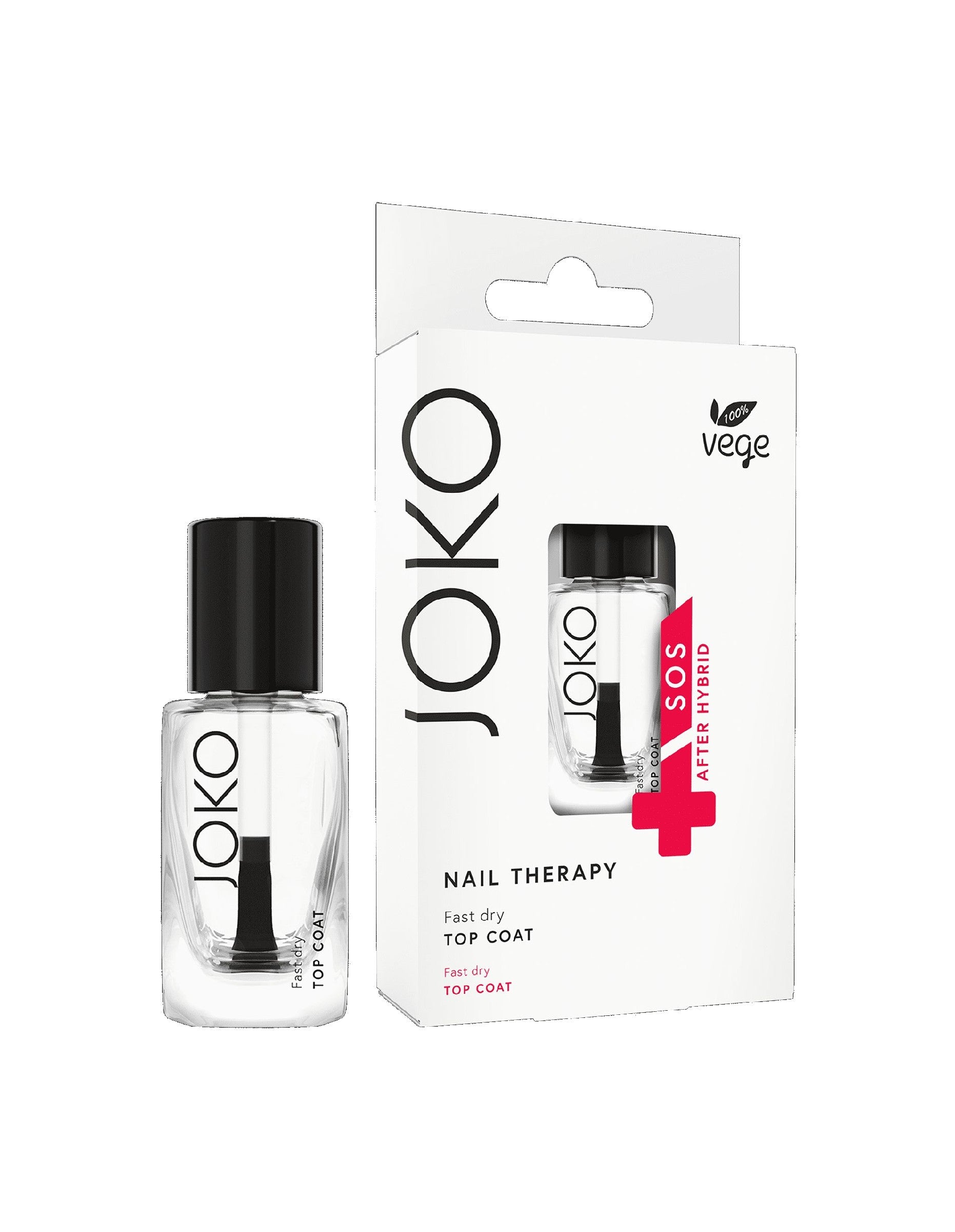 Joko Nail Therapy Top Coat for nails - fast dry 11ml | Vaistine1.lt