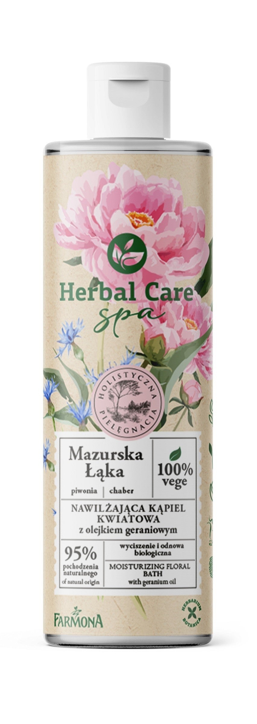 Farmona Herbal Care Spa Moisturizing Flower Bath with Geranium Oil Mazurian Meadow 400ml | Vaistine1.lt