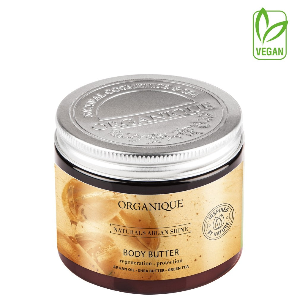 ORGANIQUE Naturals Argan Shine Body Butter 200ml | Vaistine1.lt