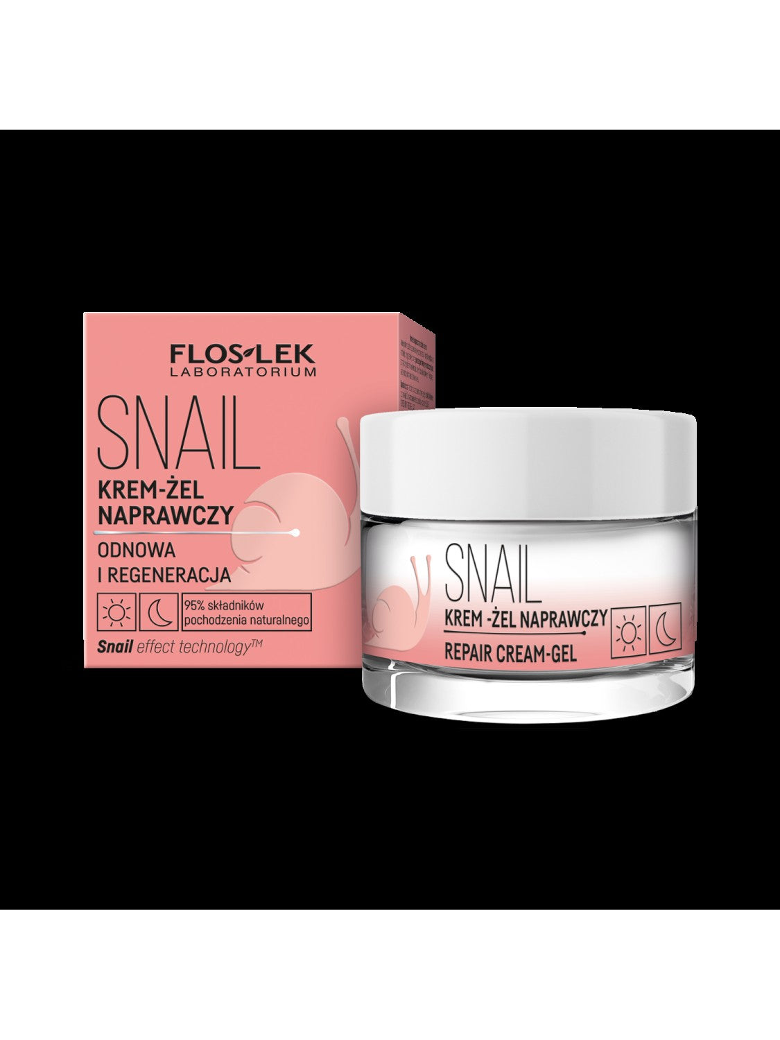 Floslek Snail Repair Cream-Gel for Day and Night 50ml | Vaistine1.lt