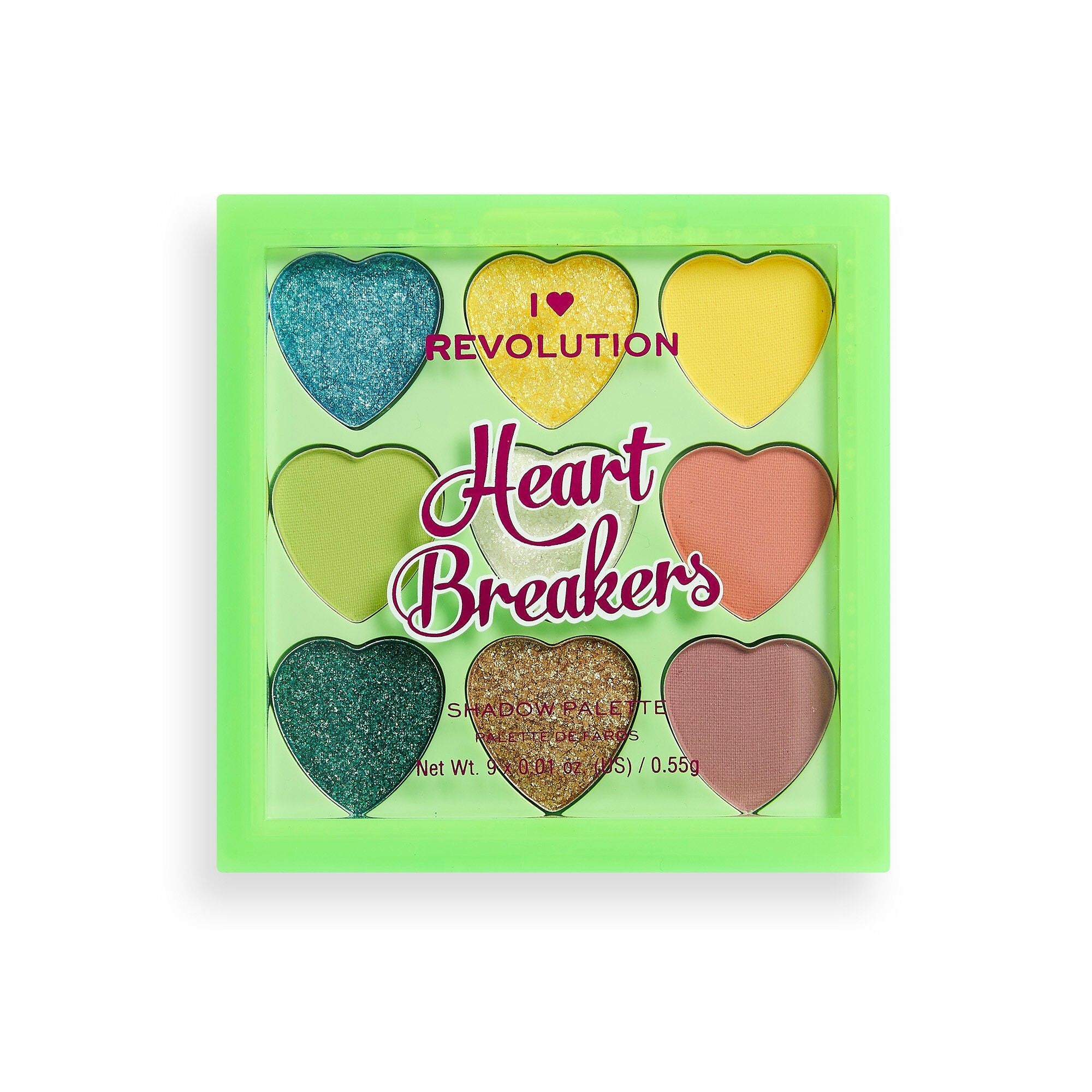 I Heart Revolution Heartbreakers Eyeshadow Palette (9) Flourish 1op. | Vaistine1.lt