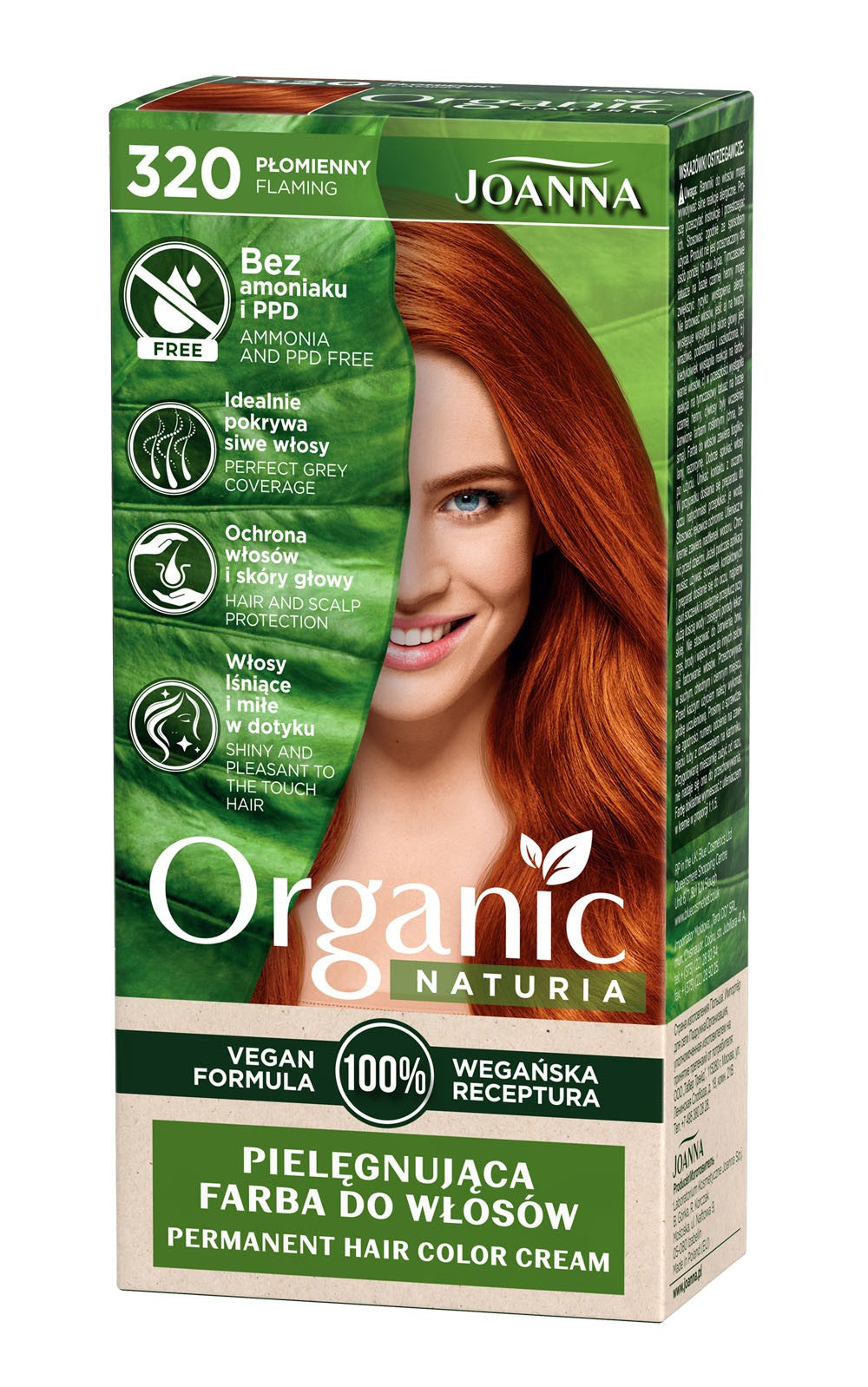 Joanna Naturia Organic Vegan Color No. 320 Fiery 1 pc. | Vaistine1.lt